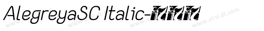 AlegreyaSC Italic字体转换